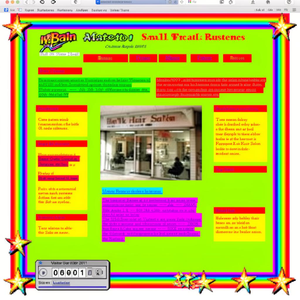Old amateur 2000s website for Mary O'Brien Hair