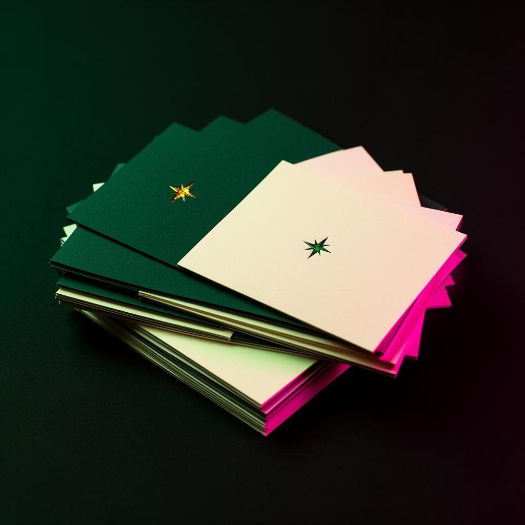 Business card stack